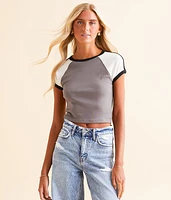 Raglan Cropped T-Shirt