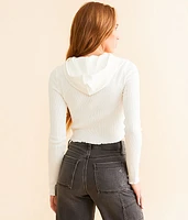 Lettuce Trim Cropped Hoodie