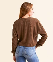 Textured Knit Henley