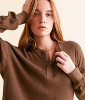Textured Knit Henley