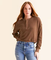 Textured Knit Henley