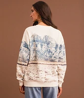 Mountainscape Horse Pullover