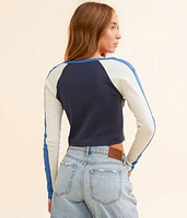 Color Block Raglan Top