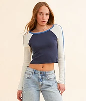 Color Block Raglan Top