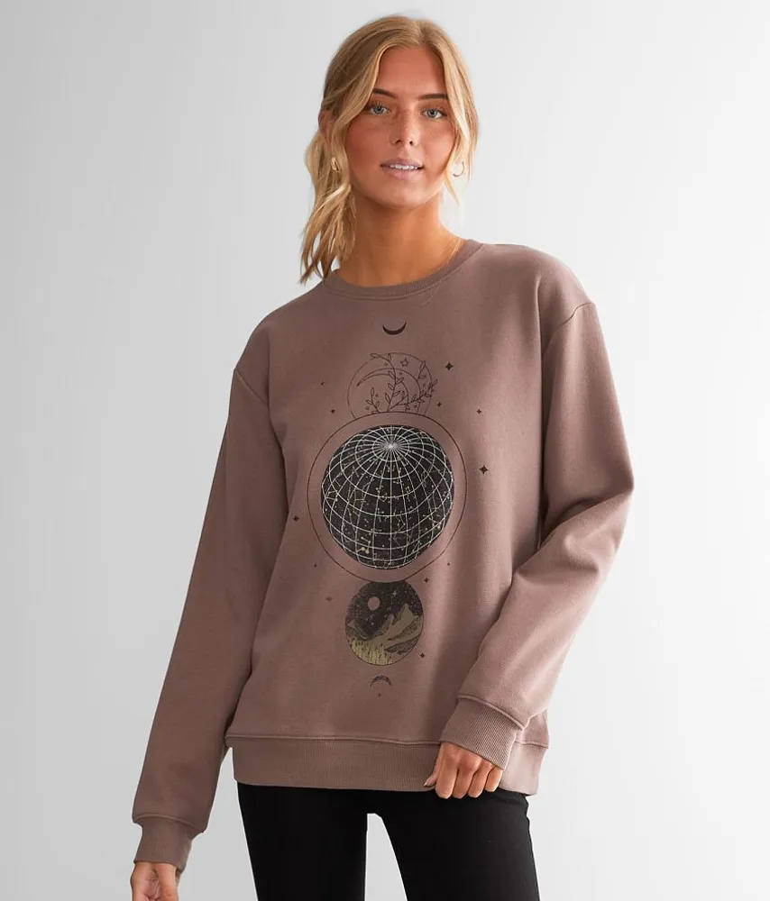 Modish Rebel Celestial Map Oversized Sweatshirt