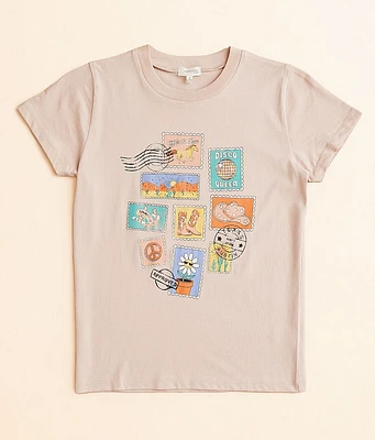 Girls - Western Stamps T-Shirt