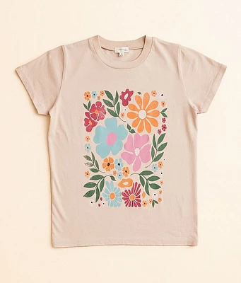 Girls - Modish Rebel Floral Foliage T-Shirt