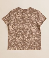 Girls - Washed Leopard T-Shirt