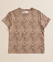 Girls - Washed Leopard T-Shirt