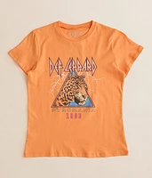 Girls - Def Leppard Oversized Band T-Shirt