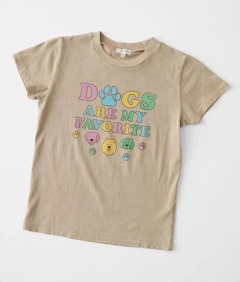 Girls - Modish Rebel Dogs Are My Favorite T-Shirt