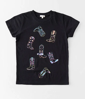 Girls - Modish Rebel Cowgirl Boots T-Shirt