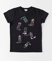 Girls - Modish Rebel Cowgirl Boots T-Shirt