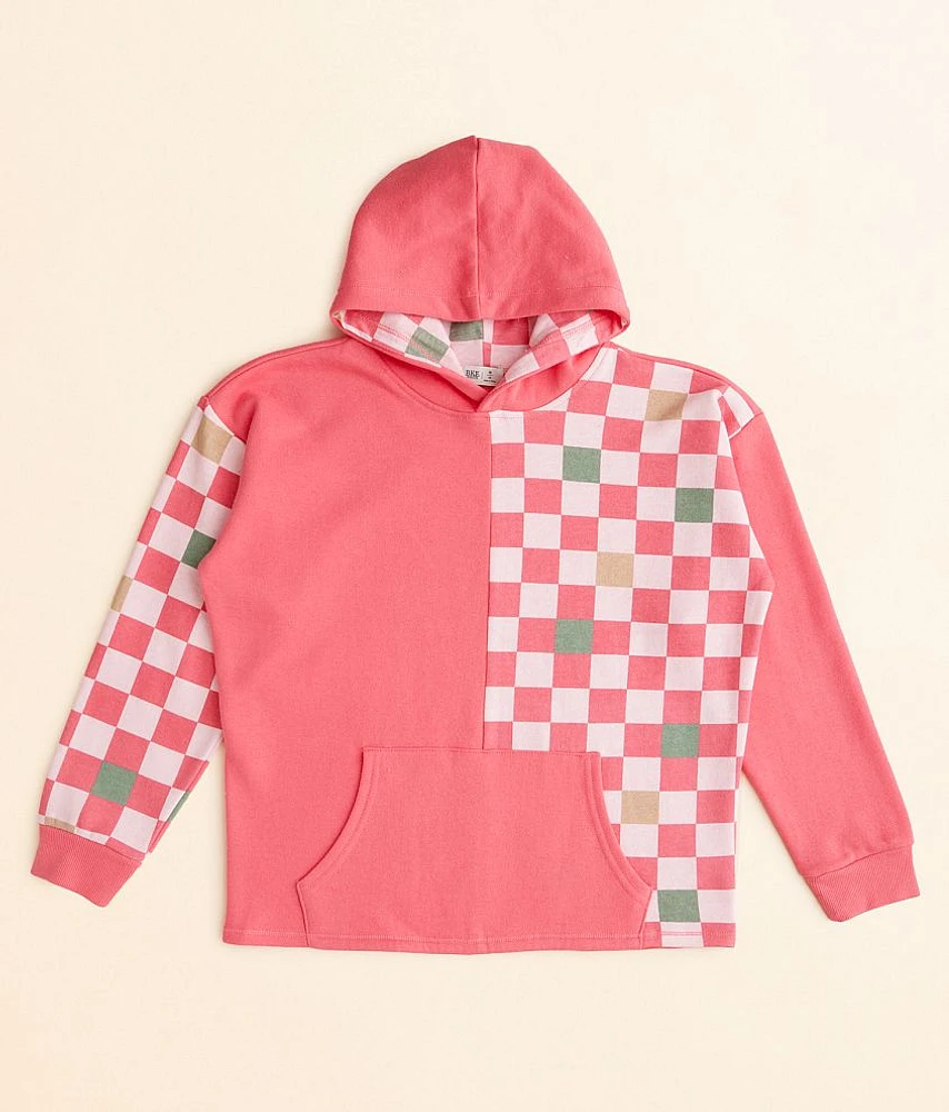 Girls - BKE Checker Hooded Sweatshirt