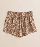 Girls - Washed Leopard Short