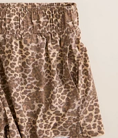 Girls - Washed Leopard Short