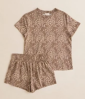 Girls - Washed Leopard Short
