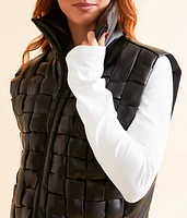 Weaved Puffer Vest