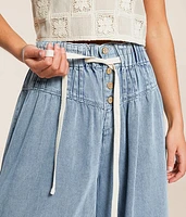 Pleated Wide Leg Trouser Jean