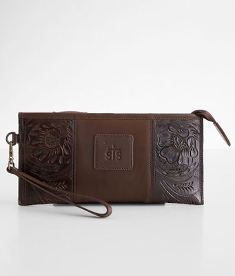 STS Tooled Leather Clutch
