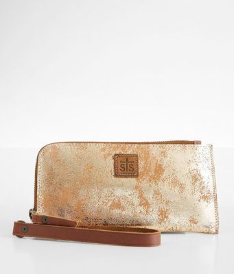 STS Flaxen Roam Leather Wristlet Wallet