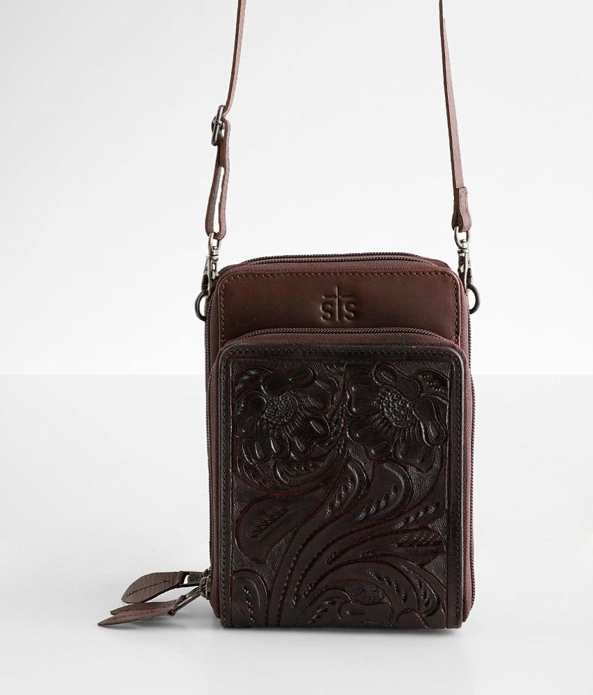 STS Tooled Leather Crossbody Purse