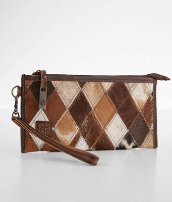 STS Diamond Cowhide Leather Clutch