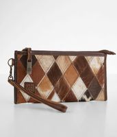 STS Diamond Cowhide Leather Clutch