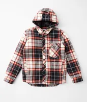 Boys - Departwest Plaid Hooded Shacket