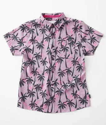 Boys - Palm Tree Performance Stretch Shirt