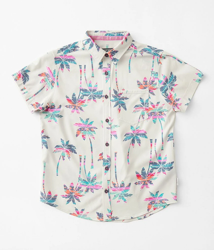 Boys - Palm Tree Performance Stretch Shirt