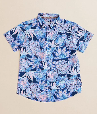 Boys - Tropical Seersucker Performance Shirt
