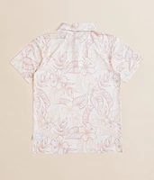 Boys - Tropical Floral Performance Polo