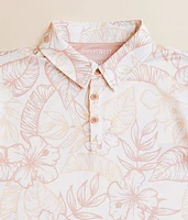 Boys - Tropical Floral Performance Polo