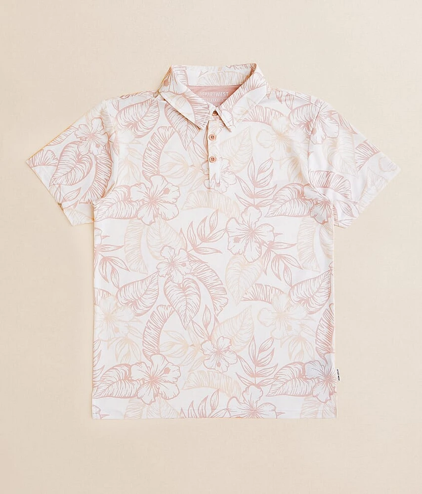 Boys - Tropical Floral Performance Polo