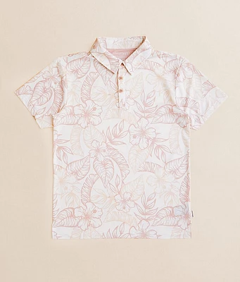 Boys - Tropical Floral Performance Polo