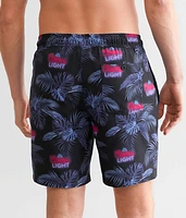 Coors Light® Fronds Stretch Swim Trunks