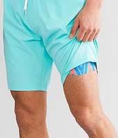 Marled Stretch Swim Trunks