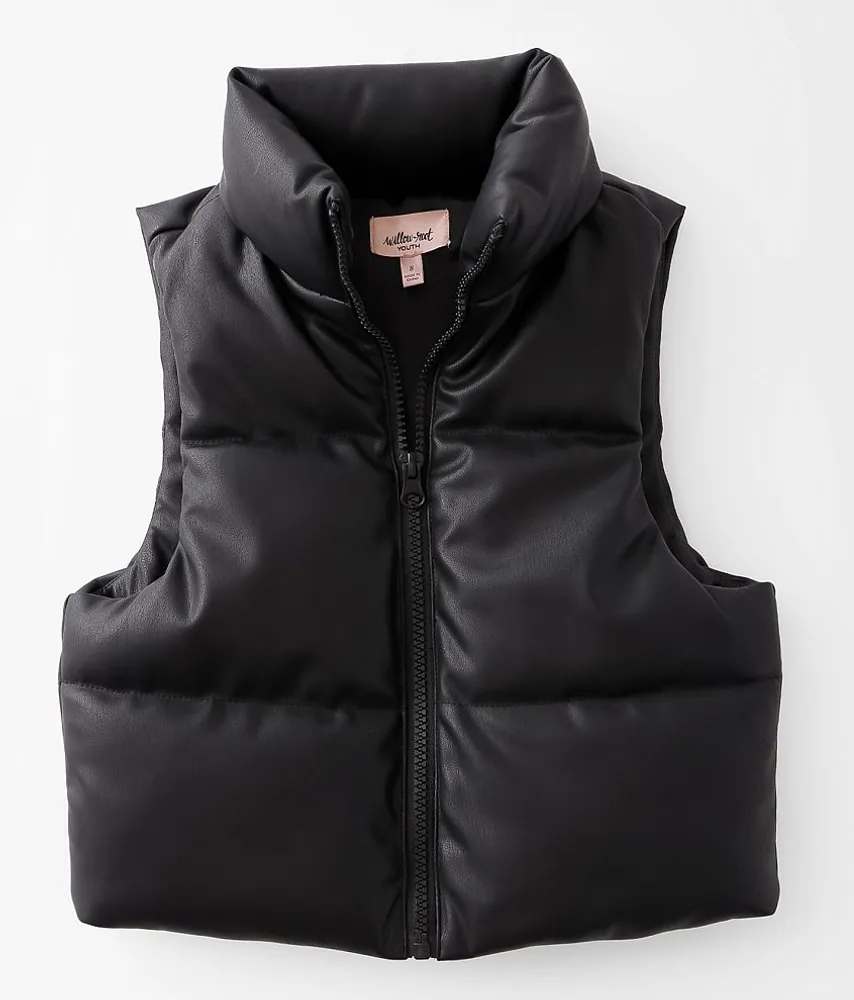 Girls - Pleather Puffer Vest