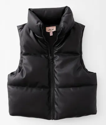 Girls - Pleather Puffer Vest