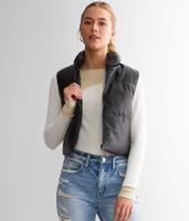 Ci Sono Puffer Cropped Vest