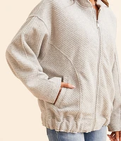 Oversized Bomber Jacket