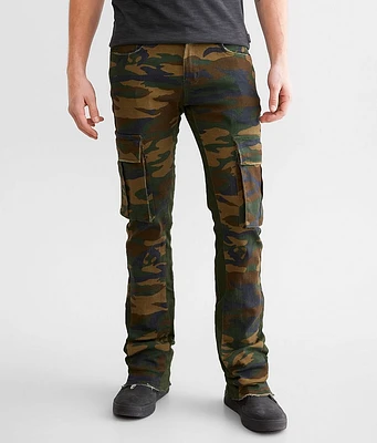 VKTR Stacked Camo Cargo Stretch Jean