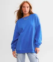 Gilded Intent Pieced Reverse Fleece Pullover - One