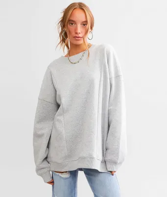 Gilded Intent Pieced Reverse Fleece Pullover - One Size