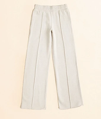 Girls - Heathered Wide Leg Pant
