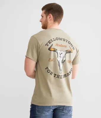 Changes Yellowstone Cattle Skull T-Shirt