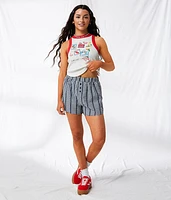 Gingham Lace Boxer Short