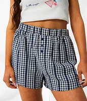 Gingham Lace Boxer Short