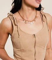 Washed Denim Tank Top